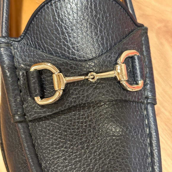 Gucci Horsebit Loafers Navy Pebbled Leather Men’s Size 8.5 /US 9 Made in Italy main image 16